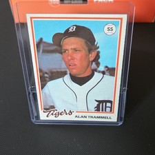 Topps 1978 Burger King - Alan Trammell Tigers Rookie Card #15 Baseball. rookie card picture