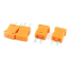 K Type Temperature Sensor Thermocouple Mini Connector Orange 4PCS