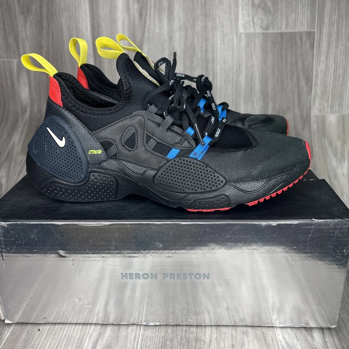 Preços baixos em Nike Heron Preston x Huarache E.D.G.E. Black | eBay
