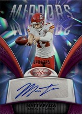 2025 Panini Certified #MS-MAR Matt Araiza Mirror Signatures Purple #/125