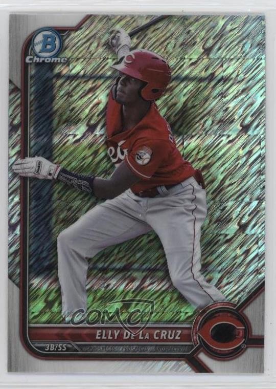 2022 Bowman Chrome Prospects Shimmer Refractor Elly De La Cruz #BCP-224 1kc2