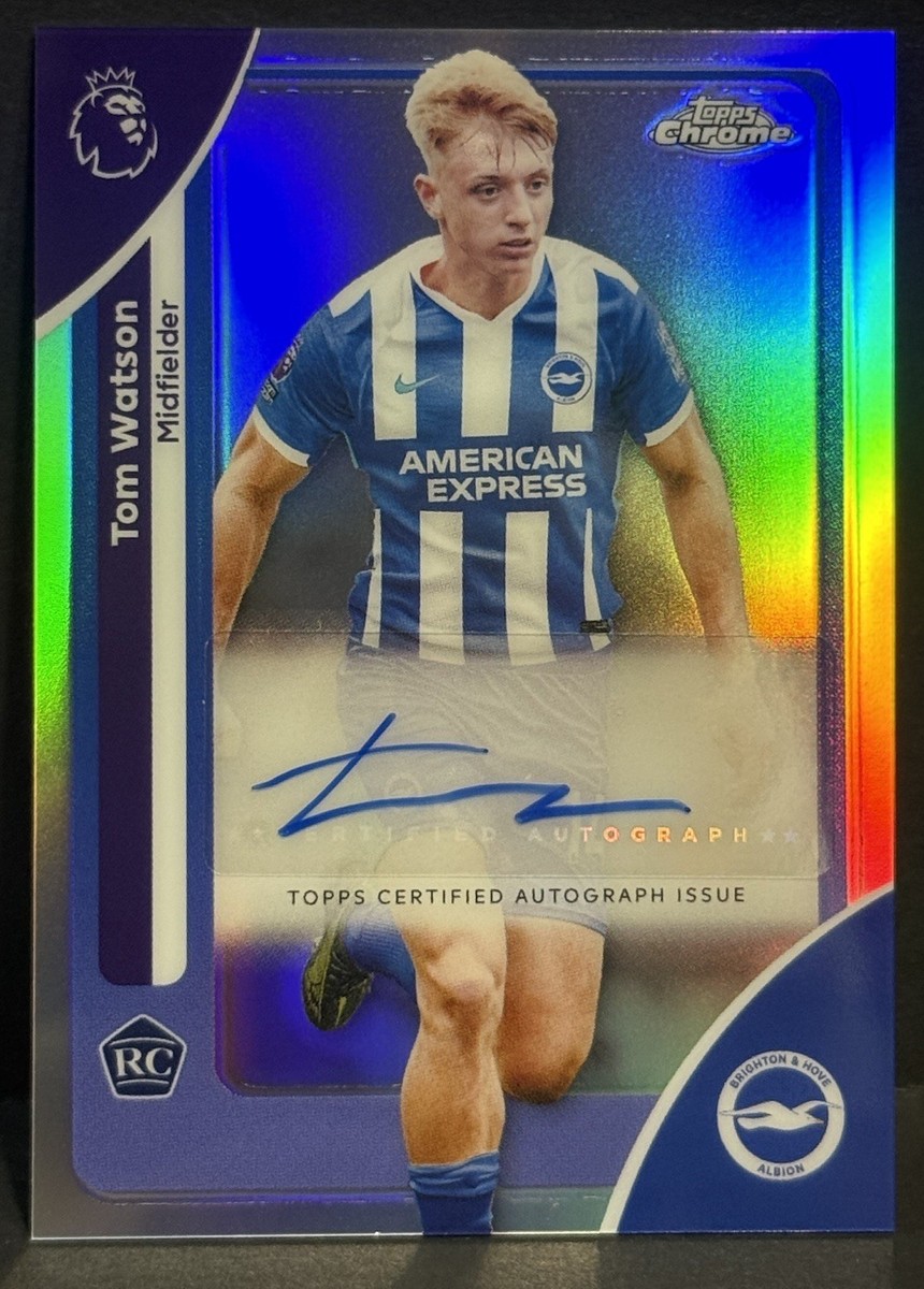 2026 Topps Chrome Premier League Brighton RC Tom Watson Auto