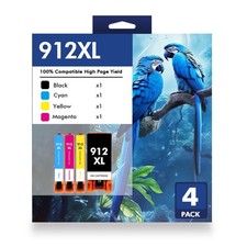 Ink Cartridge 912XL Fits For HP Officejet Pro 8010 8014 8015 8022 8023 8024 4PK