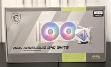 MSI MAG CORELIQUID I240 White ARGB AIO Liquid CPU Cooler Infinity Mirror