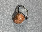 Natural Silicified Coral Fossil Flower Agate Ring/ Adjustable — photo 9