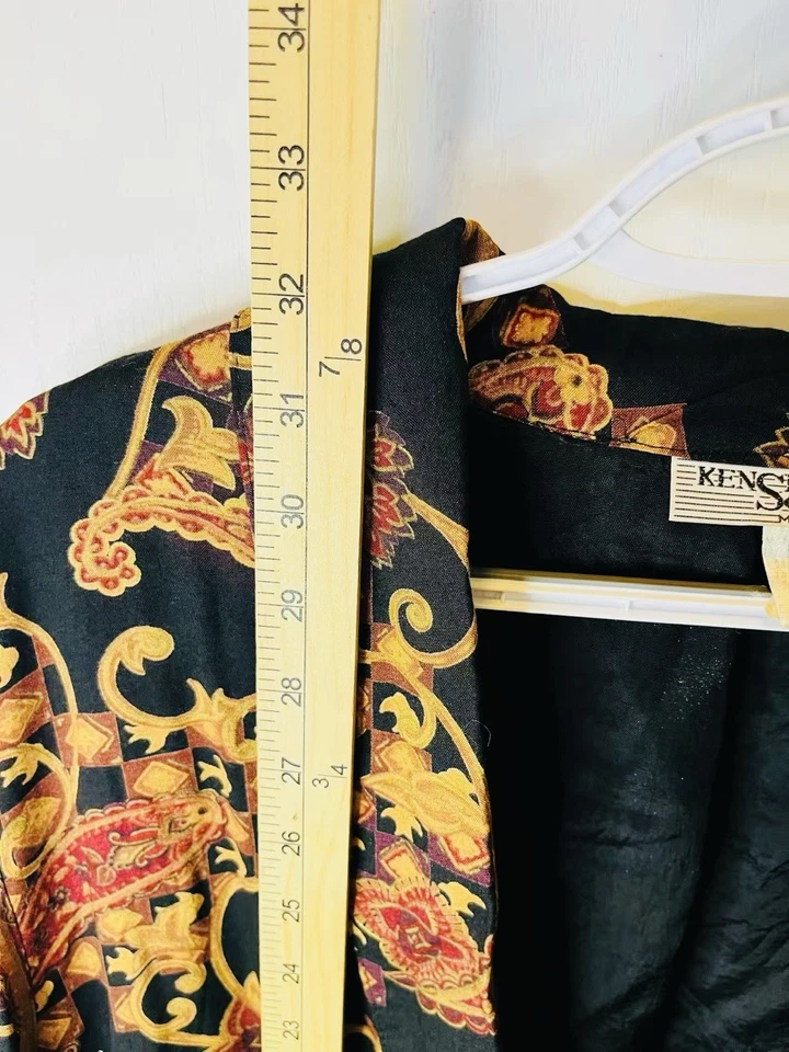 Blazer floral cuadrado vintage Kensington para mujer talla L Foto 4 de 4