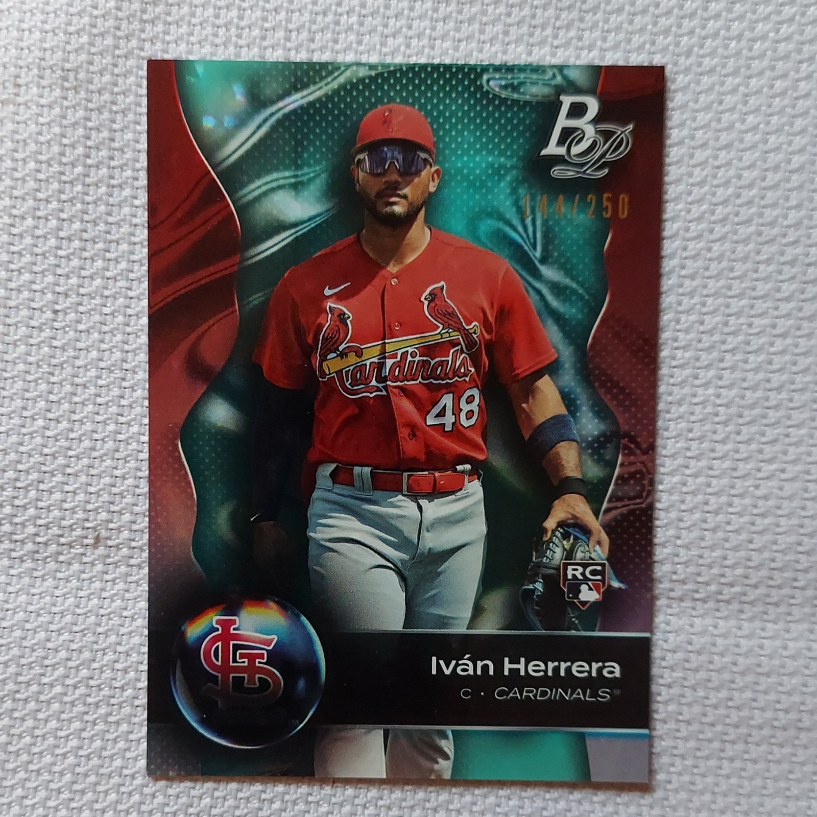 Topps 2023 Bowman Platinum Aqua Ice Foil Iván Herrera Cardinals #65 /250 Rookie