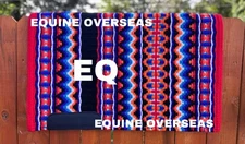 Handmade New Zealand Wool Western Saddle Pad Show Blanket: Customizable