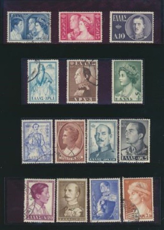 Greece #587-617 COMPLETE Definitive Issues (USED) GREAT GROUP - cv$20.00