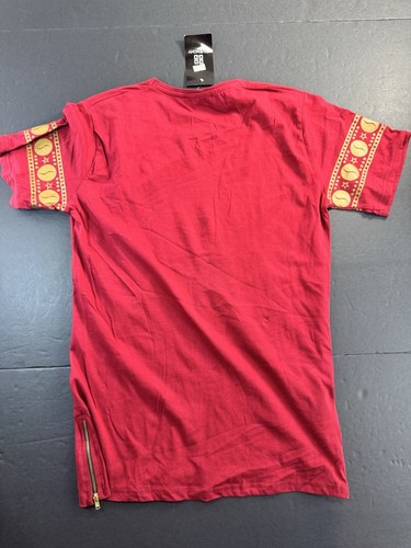 Givenchy Paris camicia uomo taglia large rossa stampa grafica nuova con etichetta vestibilità come media - Foto 8 di 9