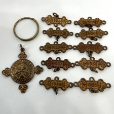 Named St John Ambulance Re-Examination Medal & 10 Bars 1920s 30s Harold Nettle