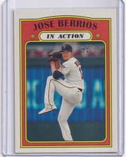 2021 Topps Heritage Jose Berrios #114 In Action - Minnesota Twins Card