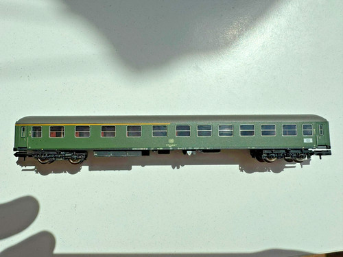 TRIX MINITRIX N 15471 Vagón de tren rápido 1/2. Clase ABm ABüm 225 DB Época 4 KKK | Zustand: Neu