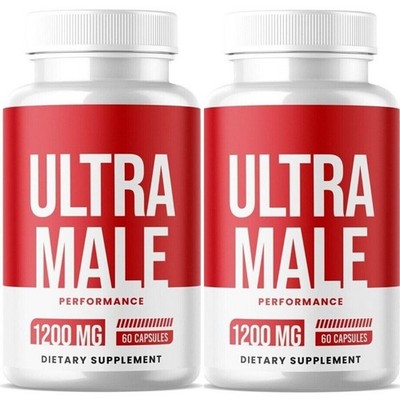 Ultra Male Pills for men BIG Boost Vitality Performance - 60 Capsules 2 PACK