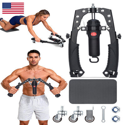 Abahub 2-In-1 Arm Trainer Ab Roller Wheels Enhanced Hydraulic Power Twister Arm