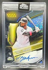 Yanquiel Fernandez 2026 Topps Chrome Black Auto Gold Mini-Diamond /50 RC KG