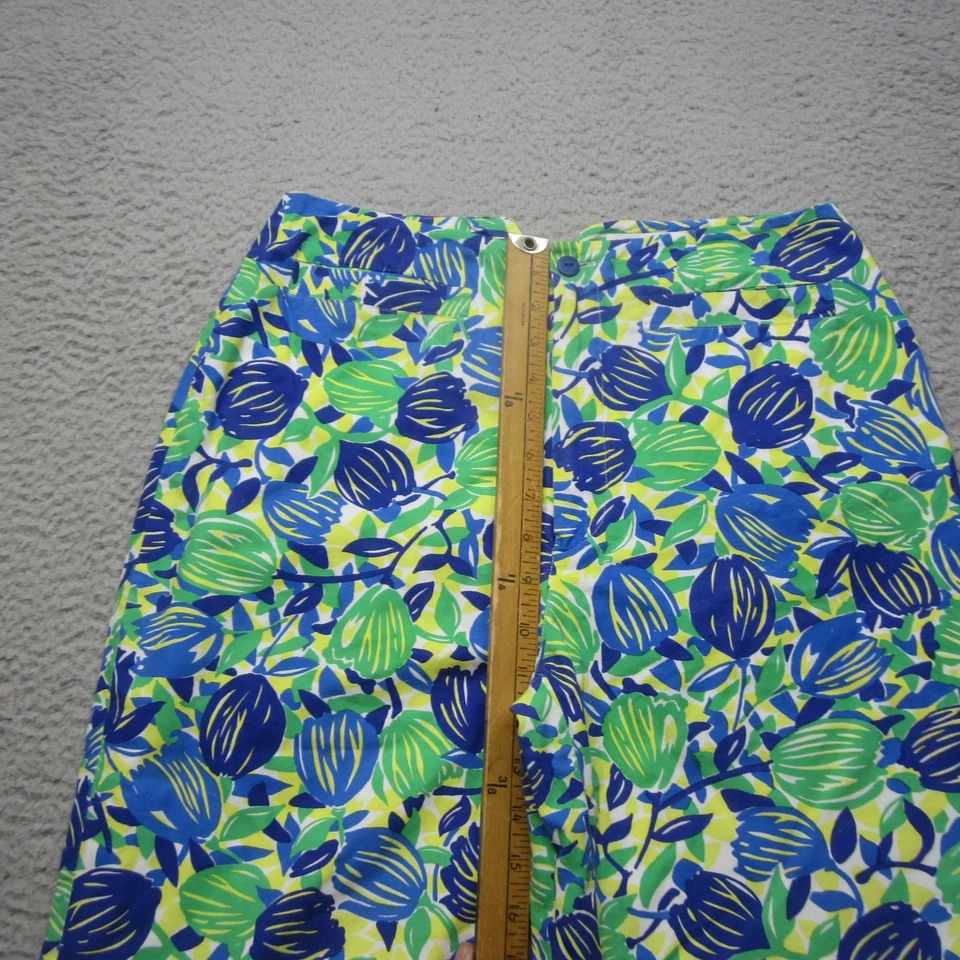 Calça Lilly Pulitzer Feminina 8 Estampa Floral Cropped Preppy Verão Casual - Imagem 4 de 4