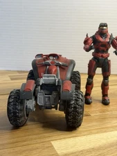 McFarlane Toys Halo Reach Series 4 Mongoose Red Team Scout w car