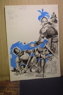 Alberto Tosi SIGNED! original illustration 33x46cm approx
