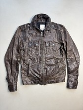 Y2K Diesel Leather Cargo Rick Ownes Style Opium Jacket
