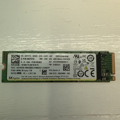 SK Hynix PC801 1TB M.2 NVMe PCIe Gen4x4 SSD HFS001TEJ9X101N 100% health