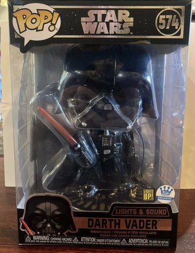 Funko Pop! Jumbo Star Wars DARTH VADER Lights & Sounds #574 Bobblehead Exclusive