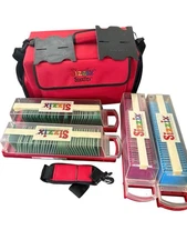 Sizzix Sizzlits Alphabet Dies (140) Cutting With Red Carry Case Playground