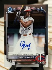 2025 Bowman Draft Chrome Quentin Young Base Auto #CPA-QY Minnesota Twins