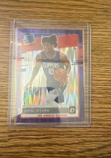 2020-21 Panini Donruss Optic - Rated Rookie Daniel Oturu #183 Purple Shock Prizm
