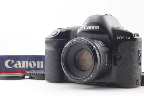 ⏯️ [Near MINT] Canon EOS-1N SLR 35mm Film Camera EF 50mm f1.8 II Lens From JAPAN