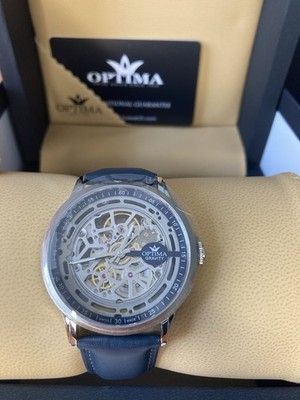 Optima Gravity Skeleton Automatic Uhr   Swiss Made   Neu mit Box & Papieren