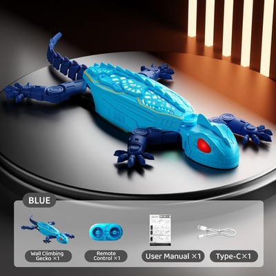 Gecko Rush Cat Toy, Gecko Pounce Cat Toy, Wall Climbing Gecko,Remote Control