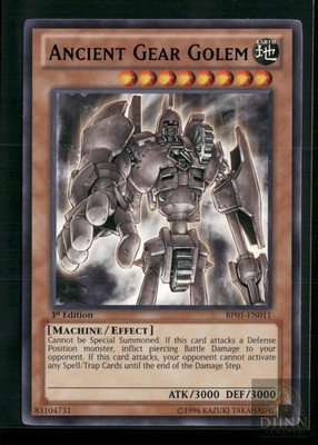 ANCIENT GEAR GOLEM BP01-EN011 R YU-GI-OH 1ST EDITION NM/M