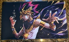 Yu-Gi-Oh! CCG Playmat - Black TCG Playmat - YuGiOh Magician CCG Card Mat 24x14