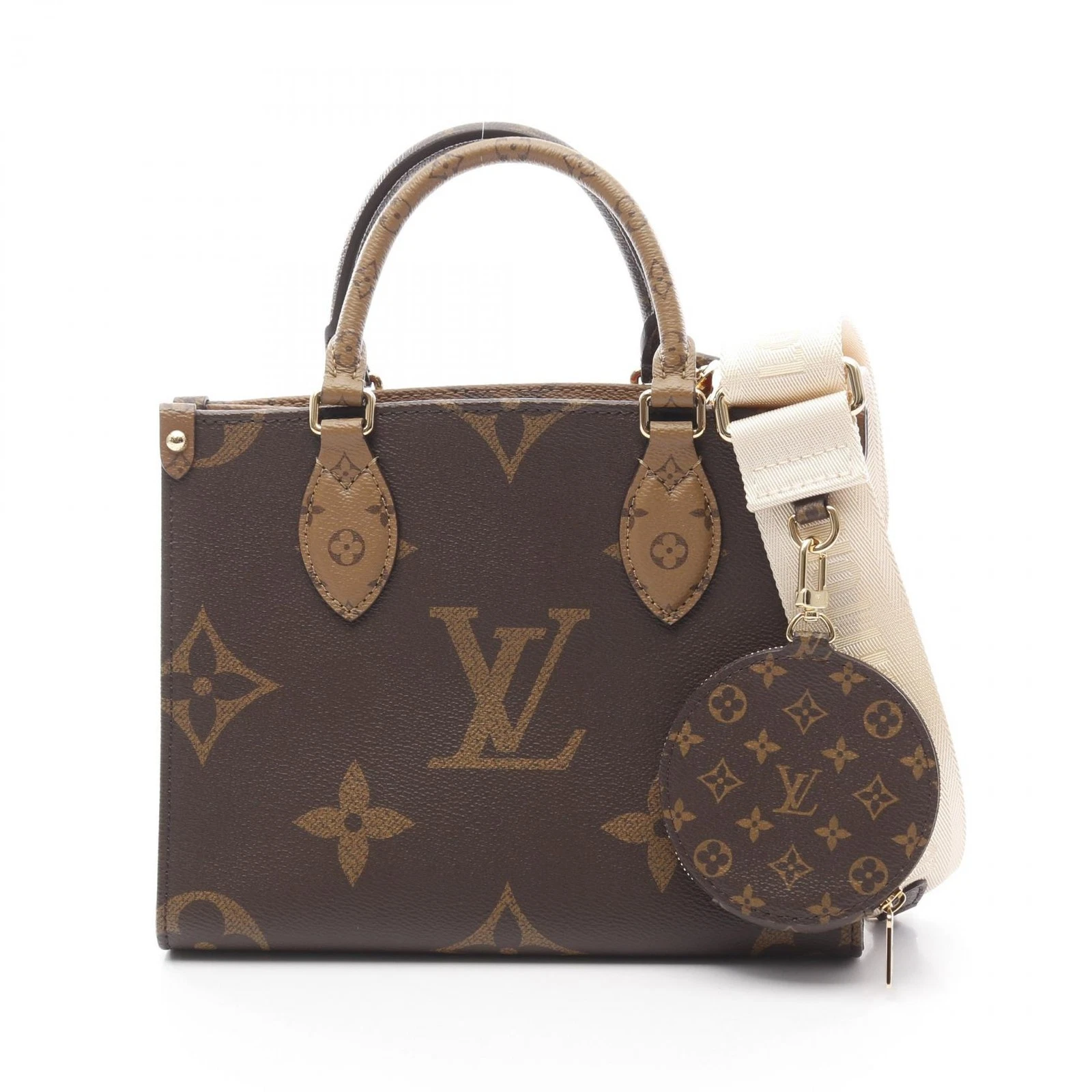 LOUIS VUITTON（LV） Borsa a tracolla Louis Vuitton On the Go PM M46373 monogramma gigante retro usata