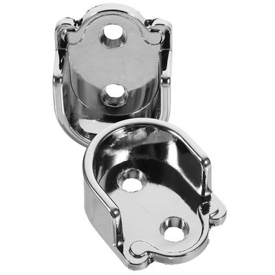  2 Pcs Flanschstangenhalterung Stangenend-stützhalterung Schrankstangenhalterung