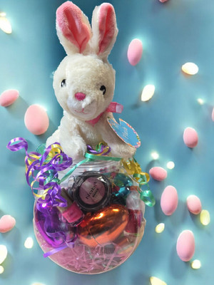 Easter Gift for Her ~ Ladies Teens Tweens ~6 Jumbo EGGS Filled & Bunny (14 pc) 