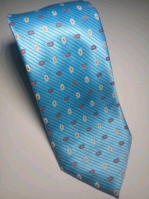 Aqua Blue Silk Tie Firenze Paisley Dot Jacquard Woven Italy Men s NecktieLuxury