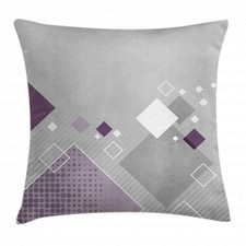 Abstract Throw Decorative Pillow Cover, Home  Living Room Geometric Composit...