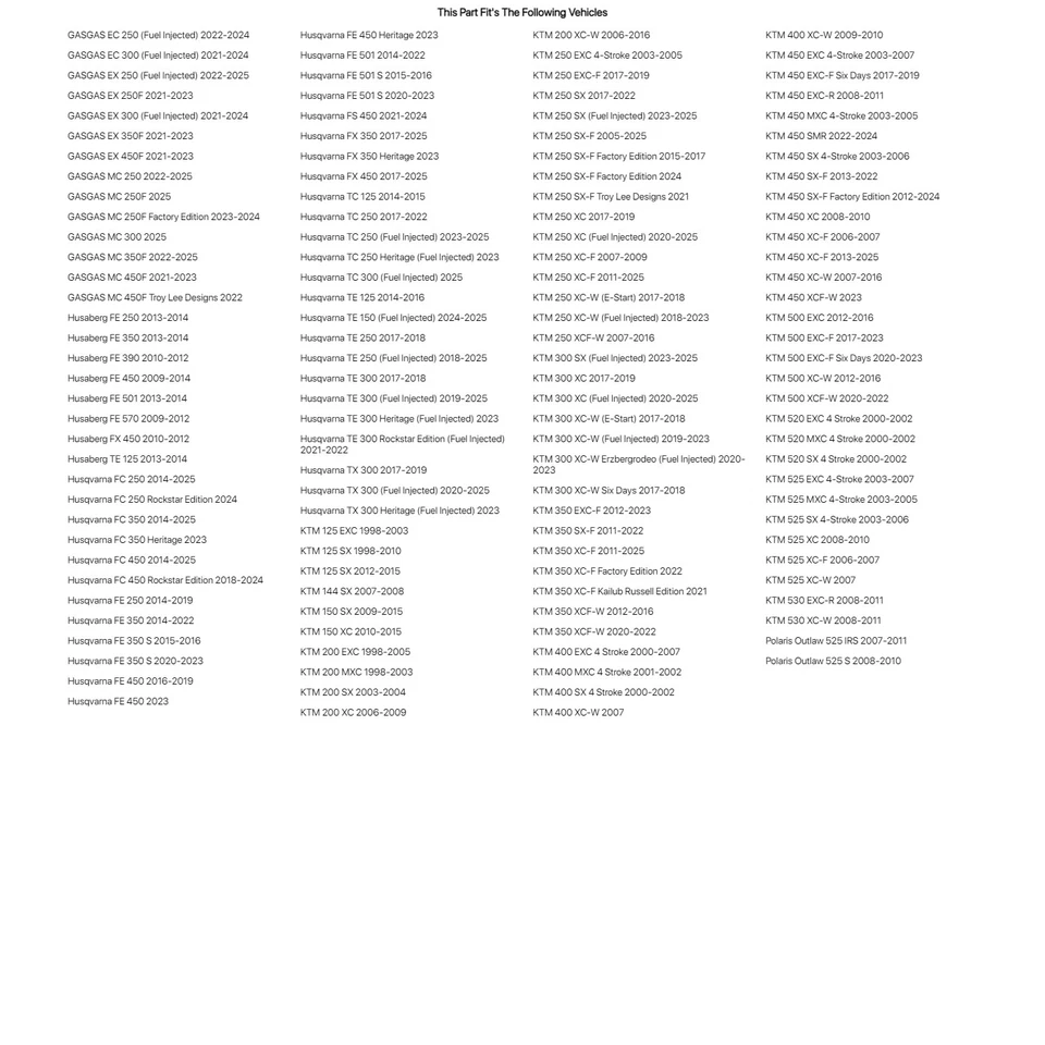 Tusk Counter Shaft Seal Kit For HUSQVARNA TE 300 2017-2018 - Imagem 3 de 4