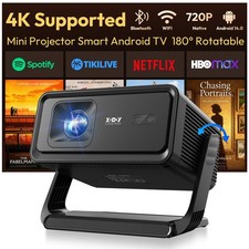 18000 Lumen Projector Smart 5G WiFi 4K Android 14.0 TV Home Theater Movie Beamer