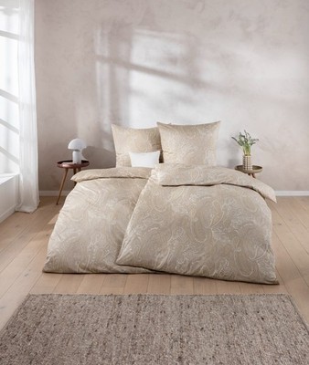Estella Mako-Interlook-Jersey Bettwäsche,Nathan 6358,beige,155x220,Einzelstück