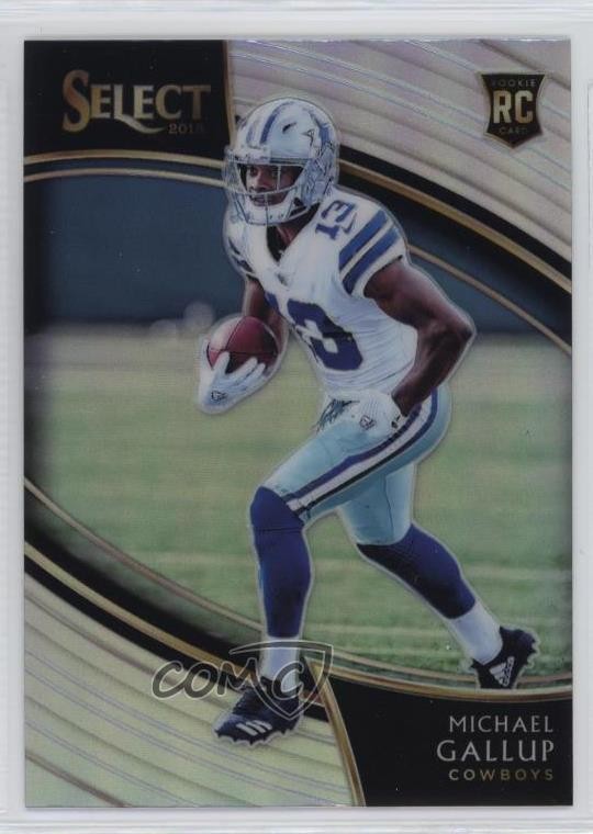 2018 Panini Select Field Level Silver Prizm Michael Gallup #268 Rookie RC