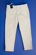 RLX Ralph Lauren White Birdseye Performance Golf Pants Men's 36X32-Read