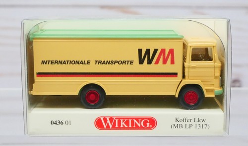 Wiking 0436-01 Mercedes Benz LP 1317 furgoneta de caja WM transporte internacional escala HO | Zustand: New