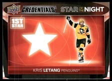 2021-22 Upper Deck Credentials #1S-5 Kris Letang Star of the Night: First Star
