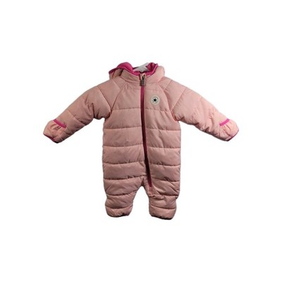 Converse Pink Infant Puffer Bunny Snow Suit Size 6 Months 21626-1281