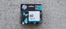 hp 60 Tri-Color Original Ink Cartridge, Expn Date: March, 2022, New-in-Box 
