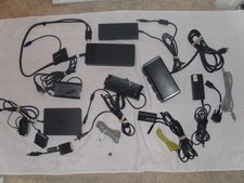 Huge Lot GENUINE Dell Power Cords/Docking Stations, Various adapters  Plugs