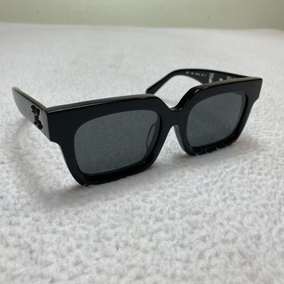 オフホワイトOFF-WHITE OW40001U c/o OFF WHITE OW40001U Sunglasses 68J Black Rectangle 57-19-145 | eBay